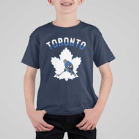 Toronto Ice Hockey Player T Shirt For Kid Canadian Winter Sport - Wonder Print Shop
