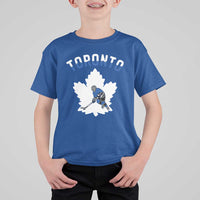 Toronto Ice Hockey Player T Shirt For Kid Canadian Winter Sport - Wonder Print Shop