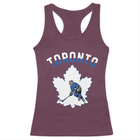 Toronto Ice Hockey Player Racerback Tank Top Canadian Winter Sport - Wonder Print Shop