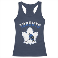 Toronto Ice Hockey Player Racerback Tank Top Canadian Winter Sport - Wonder Print Shop