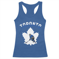 Toronto Ice Hockey Player Racerback Tank Top Canadian Winter Sport - Wonder Print Shop