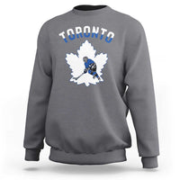 Toronto Ice Hockey Player Sweatshirt Canadian Winter Sport - Wonder Print Shop