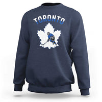 Toronto Ice Hockey Player Sweatshirt Canadian Winter Sport - Wonder Print Shop