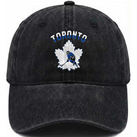 Toronto Ice Hockey Player Washed Cotton Baseball Cap Canadian Winter Sport