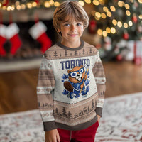 Toronto Ice Hockey Beaver Ugly Christmas Sweater Canadian Pride Gift - Wonder Print Shop