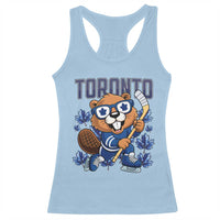 Toronto Ice Hockey Beaver Racerback Tank Top Canadian Pride Gift - Wonder Print Shop