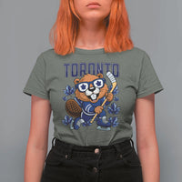 Toronto Ice Hockey Beaver T Shirt For Women Canadian Pride Gift - Wonder Print Shop