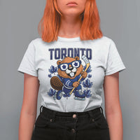 Toronto Ice Hockey Beaver T Shirt For Women Canadian Pride Gift - Wonder Print Shop