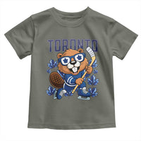 Toronto Ice Hockey Beaver Toddler T Shirt Canadian Pride Gift - Wonder Print Shop