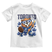 Toronto Ice Hockey Beaver Toddler T Shirt Canadian Pride Gift - Wonder Print Shop