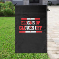 Elbows Up Gloves Off Garden Flag Canadian Ice Hockey Lover Gift - Wonder Print Shop