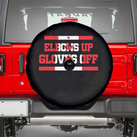 Elbows Up Gloves Off Spare Tire Cover Canadian Ice Hockey Lover Gift - Wonder Print Shop