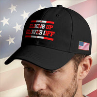 Elbows Up Gloves Off Baseball Cap Canadian Ice Hockey Lover Gift