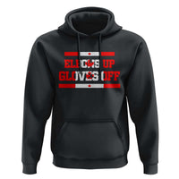 Elbows Up Gloves Off Hoodie Canadian Ice Hockey Lover Gift - Wonder Print Shop