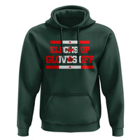 Elbows Up Gloves Off Hoodie Canadian Ice Hockey Lover Gift - Wonder Print Shop