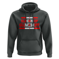 Elbows Up Gloves Off Hoodie Canadian Ice Hockey Lover Gift - Wonder Print Shop