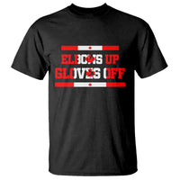Elbows Up Gloves Off T Shirt Canadian Ice Hockey Lover Gift - Wonder Print Shop