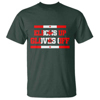 Elbows Up Gloves Off T Shirt Canadian Ice Hockey Lover Gift - Wonder Print Shop