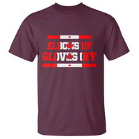 Elbows Up Gloves Off T Shirt Canadian Ice Hockey Lover Gift - Wonder Print Shop