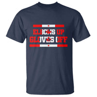 Elbows Up Gloves Off T Shirt Canadian Ice Hockey Lover Gift - Wonder Print Shop
