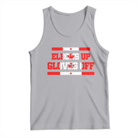 Elbows Up Gloves Off Tank Top Canadian Ice Hockey Lover Gift - Wonder Print Shop