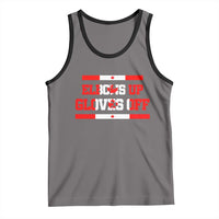 Elbows Up Gloves Off Tank Top Canadian Ice Hockey Lover Gift - Wonder Print Shop