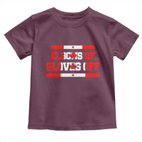 Elbows Up Gloves Off Toddler T Shirt Canadian Ice Hockey Lover Gift - Wonder Print Shop