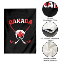 Canada Hockey Fan Ice Hockey Gear Red White Gift Garden Flag - Wonder Print Shop