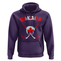 Canada Hockey Fan Ice Hockey Gear Red White Gift Hoodie - Wonder Print Shop