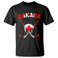 Canada Hockey Fan Ice Hockey Gear Red White Gift T Shirt - Wonder Print Shop
