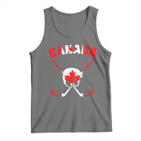 Canada Hockey Fan Ice Hockey Gear Red White Gift Tank Top - Wonder Print Shop