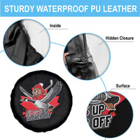 Elbows Up Gloves Off Spare Tire Cover Canadian Ice Hockey Beaver Gift - Wonder Print Shop