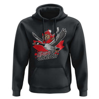 Elbows Up Gloves Off Hoodie Canadian Ice Hockey Beaver Gift - Wonder Print Shop