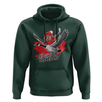 Elbows Up Gloves Off Hoodie Canadian Ice Hockey Beaver Gift - Wonder Print Shop