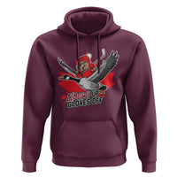 Elbows Up Gloves Off Hoodie Canadian Ice Hockey Beaver Gift - Wonder Print Shop
