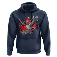 Elbows Up Gloves Off Hoodie Canadian Ice Hockey Beaver Gift - Wonder Print Shop