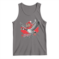 Elbows Up Gloves Off Tank Top Canadian Ice Hockey Beaver Gift - Wonder Print Shop
