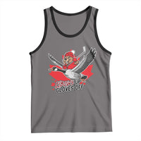 Elbows Up Gloves Off Tank Top Canadian Ice Hockey Beaver Gift - Wonder Print Shop