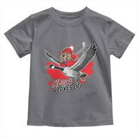 Elbows Up Gloves Off Toddler T Shirt Canadian Ice Hockey Beaver Gift - Wonder Print Shop