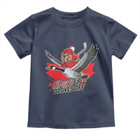 Elbows Up Gloves Off Toddler T Shirt Canadian Ice Hockey Beaver Gift - Wonder Print Shop