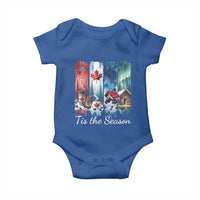 Christmas Canada Ice Hockey Lover Baby Onesie Tis The Season - Wonder Print Shop