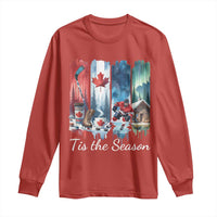 Christmas Canada Ice Hockey Lover Long Sleeve Shirt Tis The Season - Wonder Print Shop