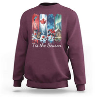 Christmas Canada Ice Hockey Lover Sweatshirt Tis The Season - Wonder Print Shop