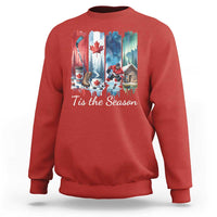 Christmas Canada Ice Hockey Lover Sweatshirt Tis The Season - Wonder Print Shop
