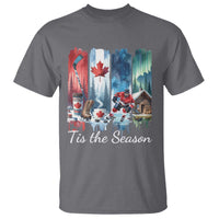 Christmas Canada Ice Hockey Lover T Shirt Tis The Season - Wonder Print Shop