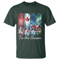 Christmas Canada Ice Hockey Lover T Shirt Tis The Season - Wonder Print Shop