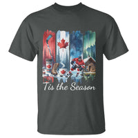 Christmas Canada Ice Hockey Lover T Shirt Tis The Season - Wonder Print Shop