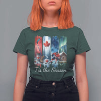 Christmas Canada Ice Hockey Lover T Shirt For Women Tis The Season - Wonder Print Shop