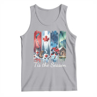 Christmas Canada Ice Hockey Lover Tank Top Tis The Season - Wonder Print Shop