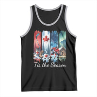 Christmas Canada Ice Hockey Lover Tank Top Tis The Season - Wonder Print Shop